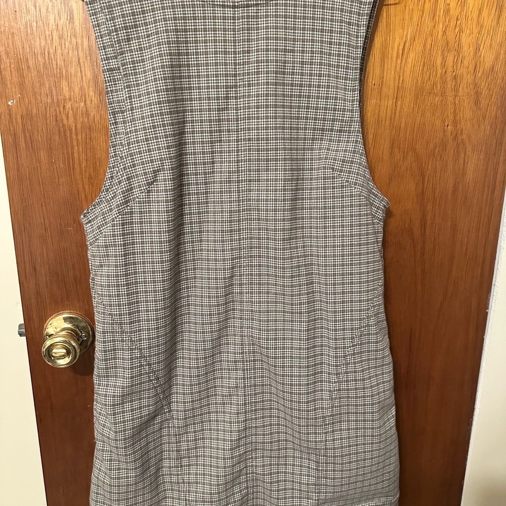 Olive Green Plaid Dress